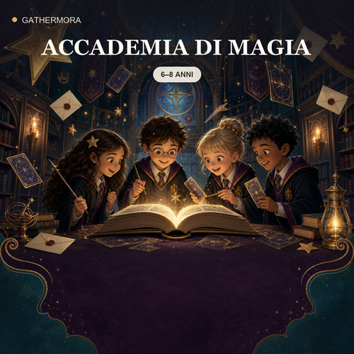 Copertina Accademia di Magia - Kit stampabile 6–8 anni