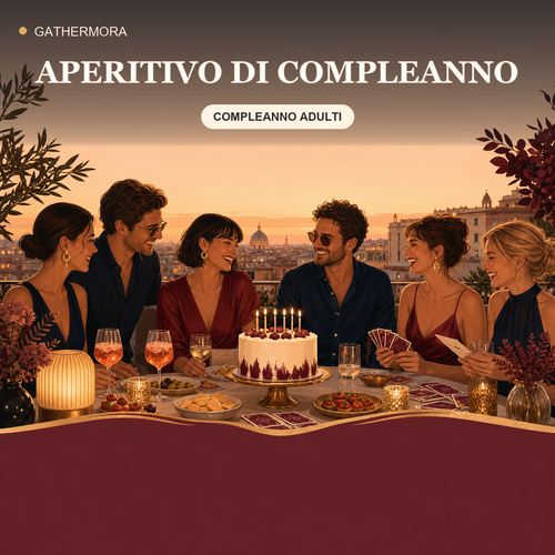 Copertina Aperitivo di Compleanno - Kit stampabile