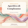 Copertina Aperitivo di Compleanno - Kit stampabile