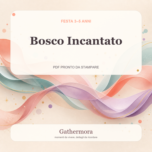 Copertina Bosco Incantato - Kit stampabile 3â€“5 anni