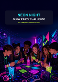 Copertina Neon Night Glow Party Challenge per adolescenti