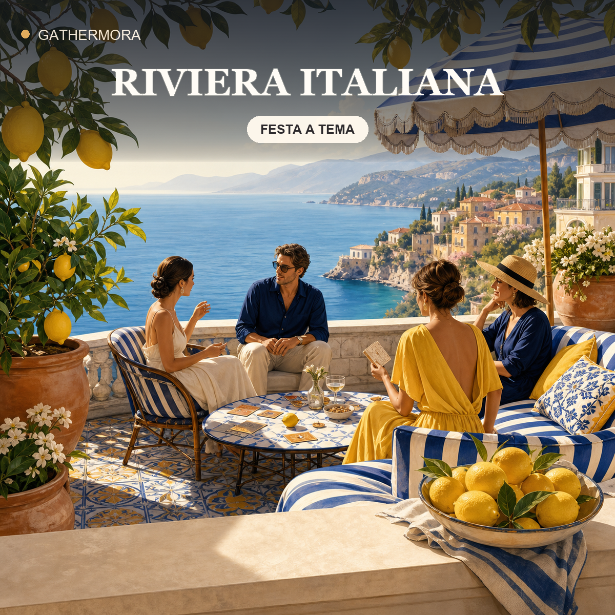 Copertina Riviera Italiana - Kit festa a tema