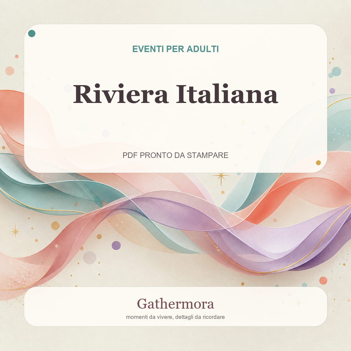 Copertina Riviera Italiana - Kit festa a tema