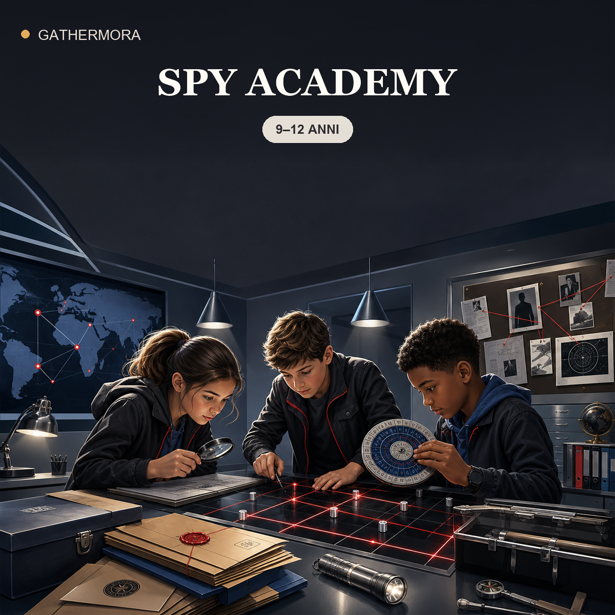 Copertina Spy Academy - Kit stampabile 9–12 anni