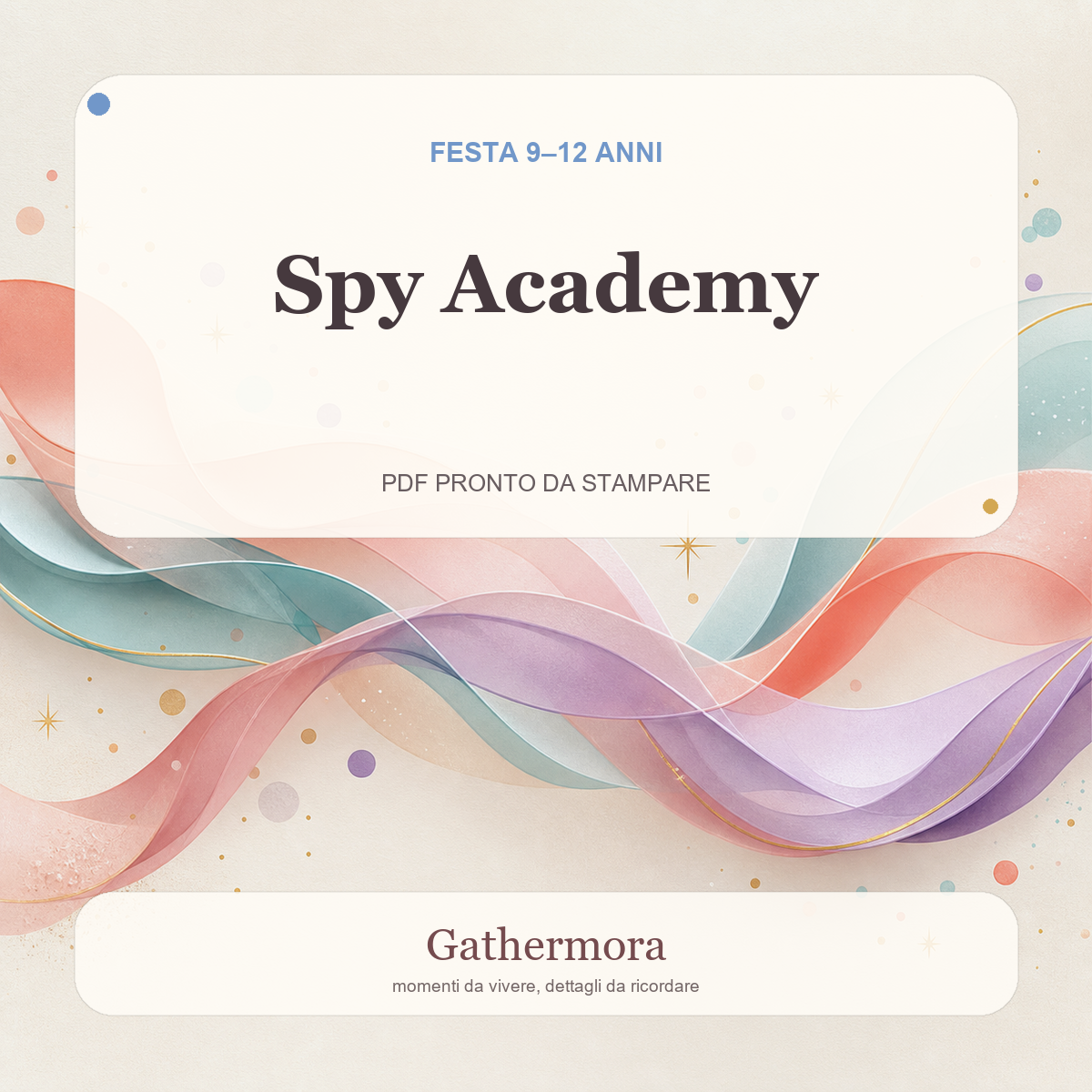 Copertina Spy Academy - Kit stampabile 9â€“12 anni